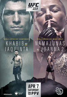 UFC 223: Khabib vs. Iaquinta - UFC Event Poster (April 07, 2018)