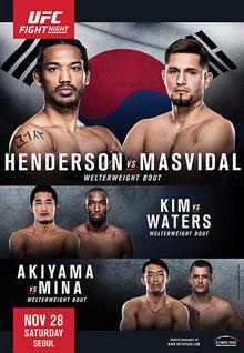 UFC Fight Night: Henderson vs Masvidal - UFC Event Poster (November 28, 2015)