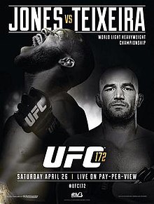 UFC 172: Jones vs Teixeira - UFC Event Poster (April 26, 2014)