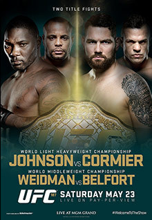 UFC 187: Johnson vs Cormier - UFC Event Poster (May 23, 2015)