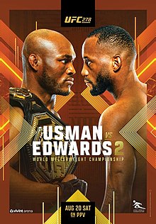 UFC 278: Usman vs. Edwards - UFC Event Poster (August 20, 2022)