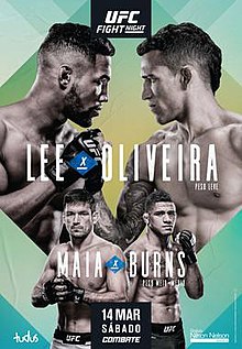 UFC Fight Night: Lee vs. Oliveira - UFC Event Poster (March 14, 2020)