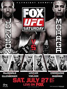 UFC on FOX: Johnson vs Moraga - UFC Event Poster (July 27, 2013)