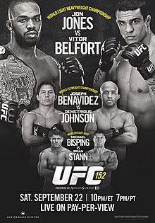 UFC 152: Jones vs Belfort - UFC Event Poster (September 22, 2012)