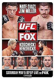 UFC on FOX: Diaz vs Miller - UFC Event Poster (May 05, 2012)