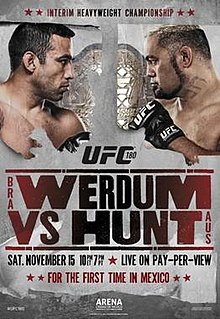 UFC 180: Werdum vs Hunt - UFC Event Poster (November 15, 2014)