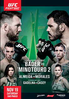 UFC Fight Night: Bader vs. Nogueira - UFC Event Poster (November 19, 2016)