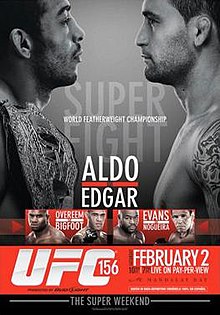 UFC 156: Aldo vs Edgar - UFC Event Poster (February 02, 2013)