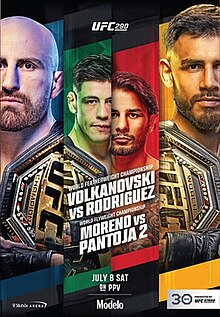 UFC 290: Volkanovski vs. Rodriguez - UFC Event Poster (July 08, 2023)