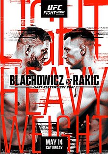 UFC Fight Night: Blachowicz vs. Rakic - UFC Event Poster (May 14, 2022)