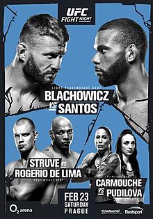 UFC Fight Night: Blachowicz vs. Santos - UFC Event Poster (February 23, 2019)