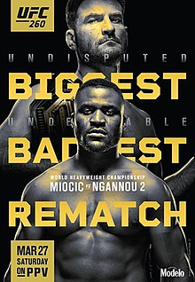 UFC 260: Miocic vs. Ngannou - UFC Event Poster (March 27, 2021)