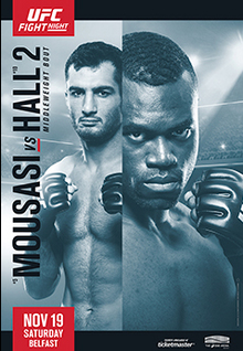 UFC Fight Night: Mousasi vs. Hall 2 - UFC Event Poster (November 19, 2016)