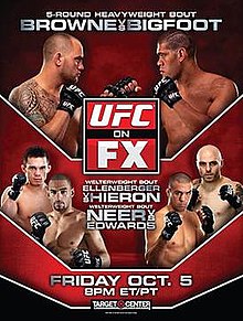 UFC on FX: Browne vs Bigfoot - UFC Event Poster (October 05, 2012)