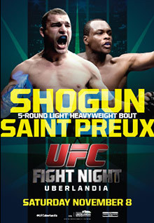 UFC Fight Night 56: Shogun vs Saint Preux - UFC Event Poster (November 08, 2014)