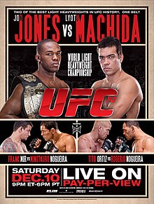 UFC 140: Jones vs Machida - UFC Event Poster (December 10, 2011)