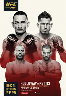 UFC 206: Holloway vs. Pettis - UFC Event Poster (December 10, 2016)