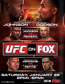 UFC on FOX: Johnson vs Dodson - UFC Event Poster (January 26, 2013)