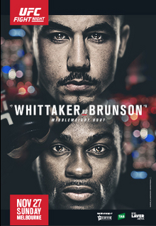 UFC Fight Night: Whittaker vs. Brunson - UFC Event Poster (November 26, 2016)