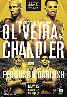 UFC 262: Oliveira vs. Chandler - UFC Event Poster (May 15, 2021)