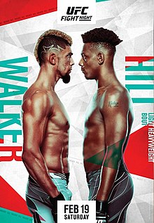 UFC Fight Night: Walker vs. Hill - UFC Event Poster (February 19, 2022)