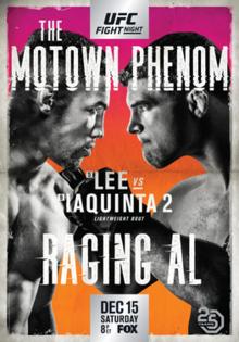 UFC Fight Night: Lee vs. Iaquinta - UFC Event Poster (December 15, 2018)