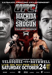 UFC 104: Machida vs Shogun - UFC Event Poster (October 24, 2009)