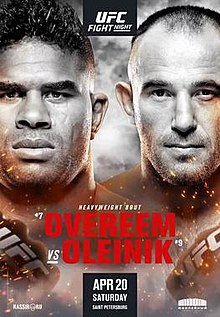 UFC Fight Night: Overeem vs. Oleinik - UFC Event Poster (April 20, 2019)