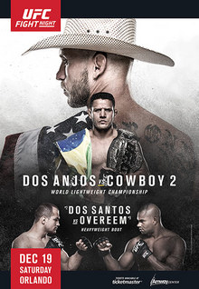 UFC on FOX: Dos Anjos vs. Cowboy 2 - UFC Event Poster (December 19, 2015)