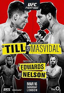 UFC Fight Night: Till vs. Masvidal - UFC Event Poster (March 16, 2019)