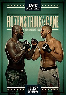 UFC Fight Night: Rozenstruik vs. Gane - UFC Event Poster (February 27, 2021)