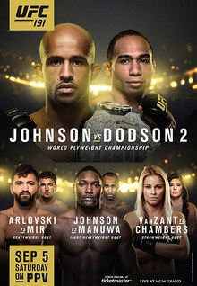 UFC 191: Johnson vs Dodson 2 - UFC Event Poster (September 05, 2015)