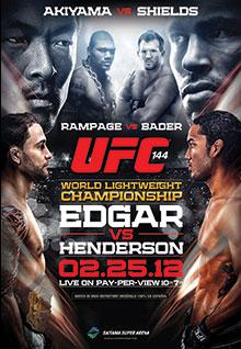 UFC 144: Edgar vs Henderson - UFC Event Poster (February 25, 2012)