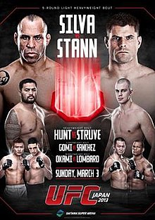 UFC on FUEL TV: Silva vs. Stann - UFC Event Poster (March 02, 2013)