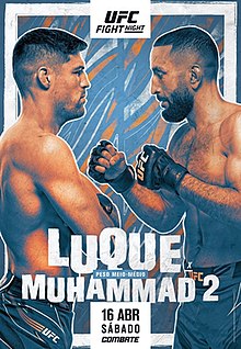 UFC Fight Night: Luque vs. Muhammad - UFC Event Poster (April 16, 2022)