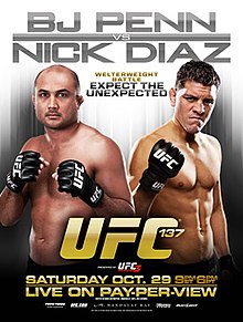 UFC 137: Penn vs Diaz - UFC Event Poster (October 29, 2011)