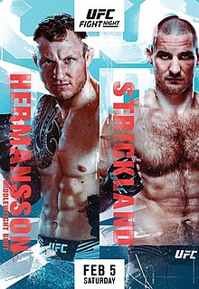 UFC Fight Night: Hermansson vs. Strickland - UFC Event Poster (February 05, 2022)