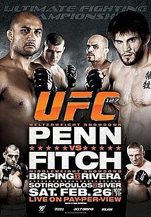 UFC 127: Penn vs Fitch - UFC Event Poster (February 26, 2011)