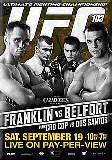 UFC 103: Franklin vs Belfort - UFC Event Poster (September 19, 2009)