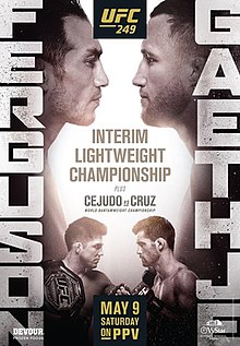 UFC 249: Ferguson vs. Gaethje - UFC Event Poster (May 09, 2020)