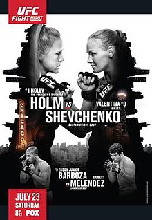 UFC on FOX: Holm vs. Shevchenko - UFC Event Poster (July 23, 2016)