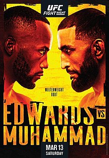 UFC Fight Night: Edwards vs. Muhammad - UFC Event Poster (March 13, 2021)