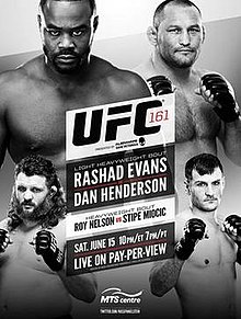 UFC 161: Evans vs Henderson - UFC Event Poster (June 15, 2013)