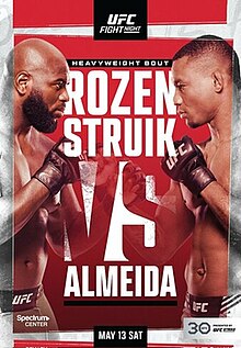 UFC Fight Night: Rozenstruik vs. Almeida - UFC Event Poster (May 13, 2023)