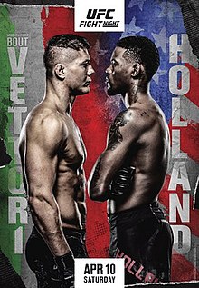 UFC Fight Night: Vettori vs. Holland - UFC Event Poster (April 10, 2021)