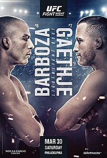 UFC Fight Night: Barboza vs. Gaethje - UFC Event Poster (March 30, 2019)