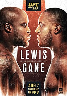 UFC 265: Lewis vs. Gane - UFC Event Poster (August 07, 2021)