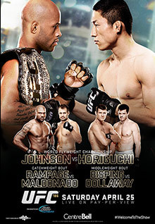 UFC 186: Johnson vs Horiguchi - UFC Event Poster (April 25, 2015)