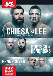 UFC Fight Night: Chiesa vs. Lee - UFC Event Poster (June 25, 2017)