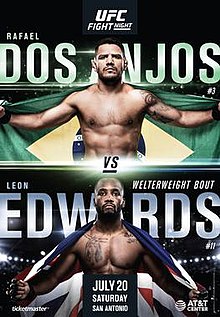 UFC Fight Night: Dos Anjos vs. Edwards - UFC Event Poster (July 20, 2019)